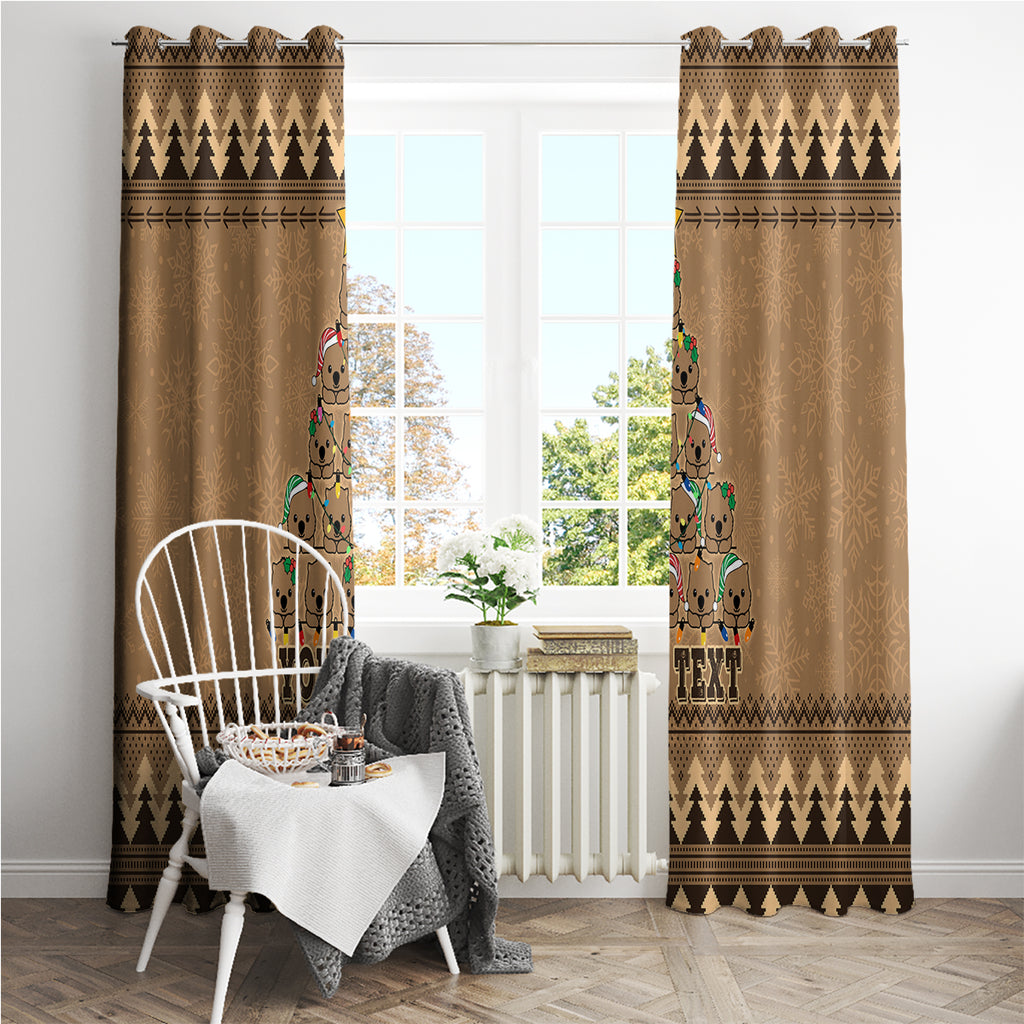 personalised-wombat-christmas-tree-window-curtain-australia-merry-xmas-simple-style