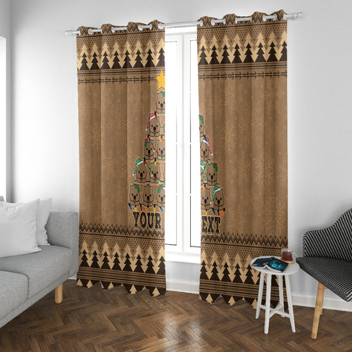personalised-wombat-christmas-tree-window-curtain-australia-merry-xmas-simple-style
