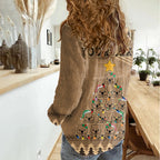 personalised-wombat-christmas-tree-women-casual-shirt-australia-merry-xmas-simple-style