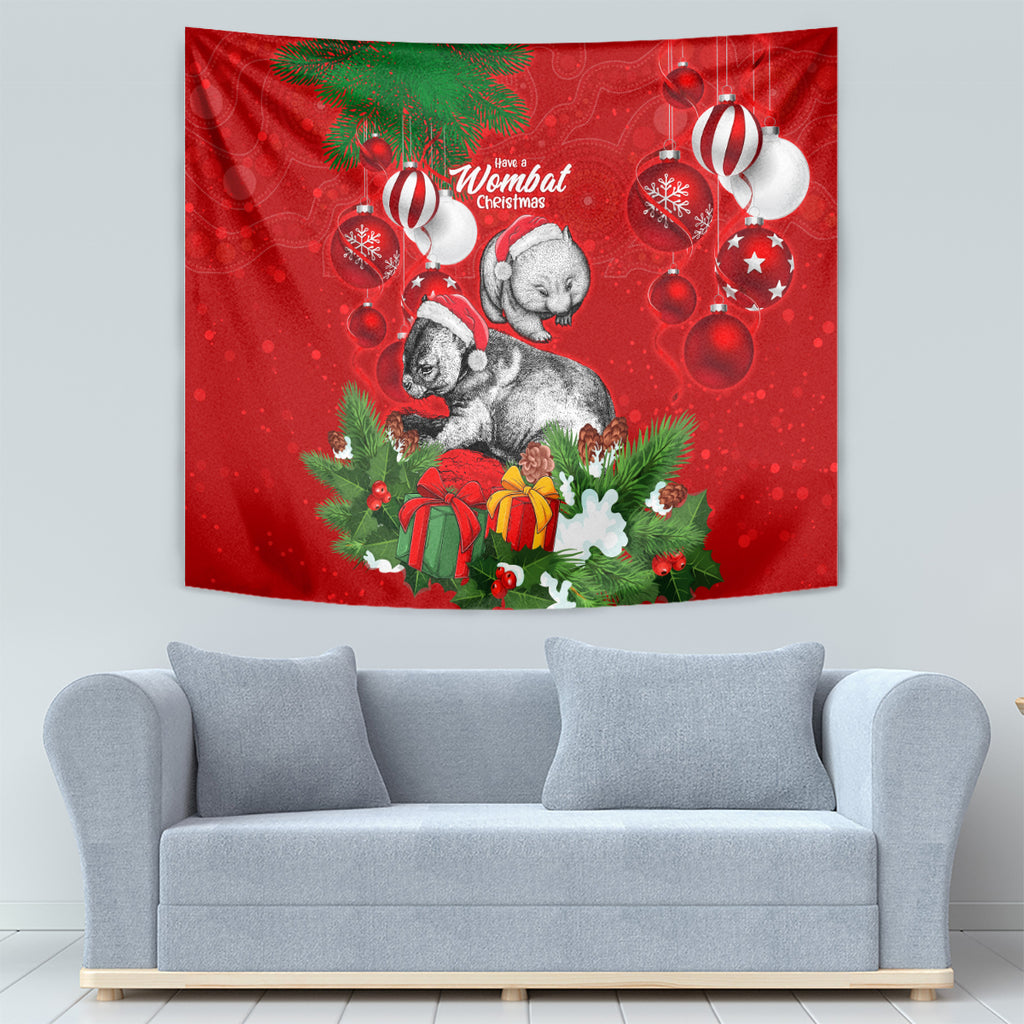wombat-lover-tapestry-australia-merry-christmas-aboriginal