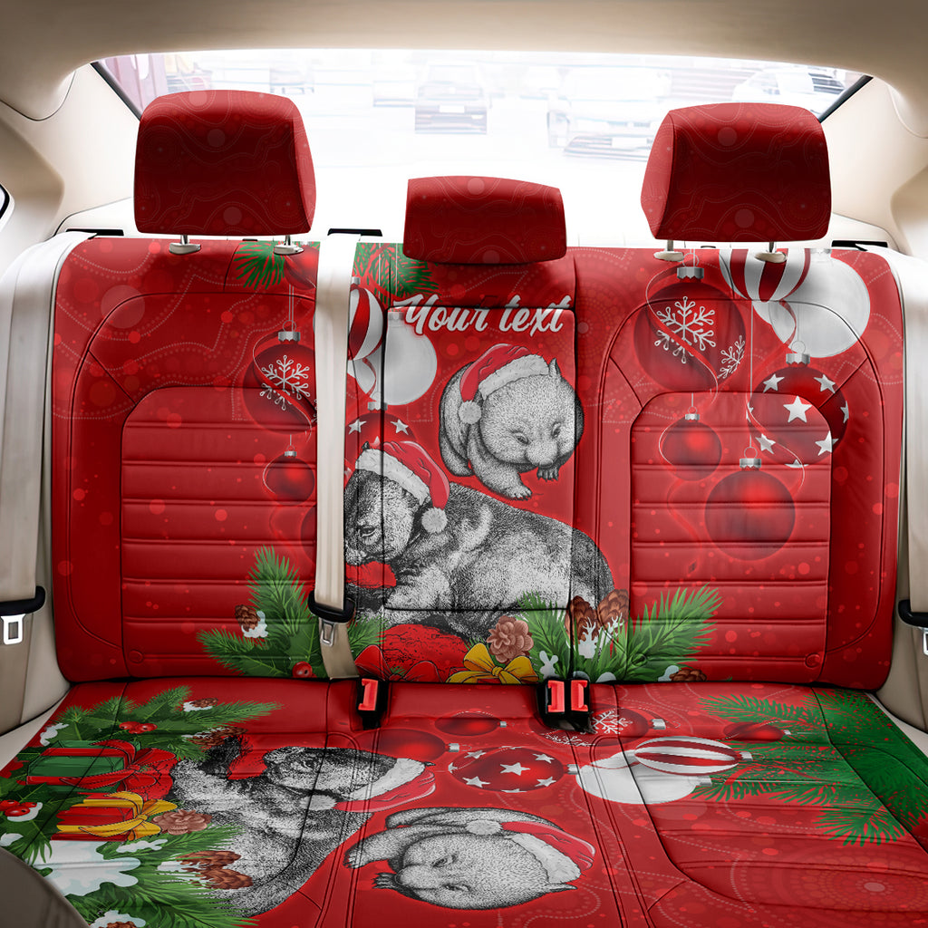 personalised-wombat-lover-back-car-seat-cover-australia-merry-christmas-aboriginal