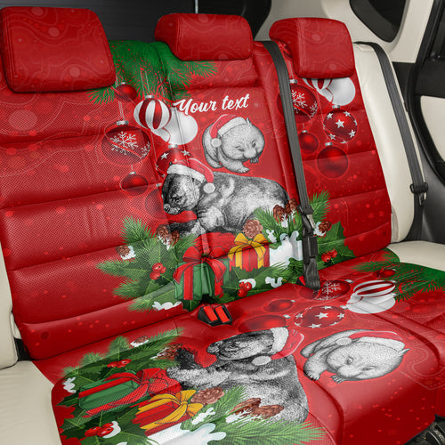 personalised-wombat-lover-back-car-seat-cover-australia-merry-christmas-aboriginal