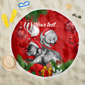 personalised-wombat-lover-beach-blanket-australia-merry-christmas-aboriginal
