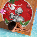 personalised-wombat-lover-beach-blanket-australia-merry-christmas-aboriginal