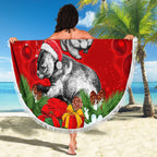 personalised-wombat-lover-beach-blanket-australia-merry-christmas-aboriginal