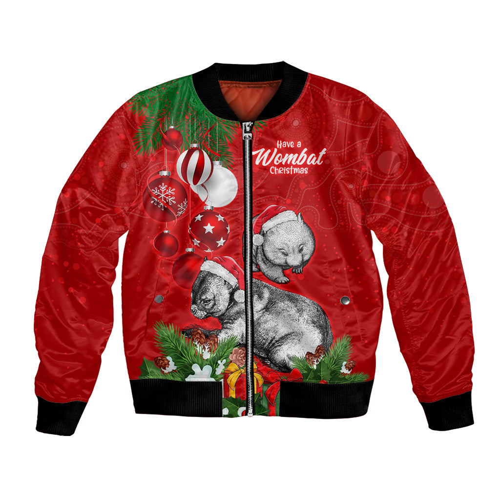 personalised-wombat-lover-bomber-jacket-australia-merry-christmas-aboriginal