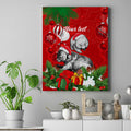 personalised-wombat-lover-canvas-wall-art-australia-merry-christmas-aboriginal
