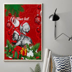 personalised-wombat-lover-canvas-wall-art-australia-merry-christmas-aboriginal