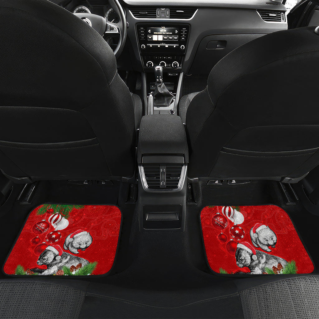 personalised-wombat-lover-car-mats-australia-merry-christmas-aboriginal