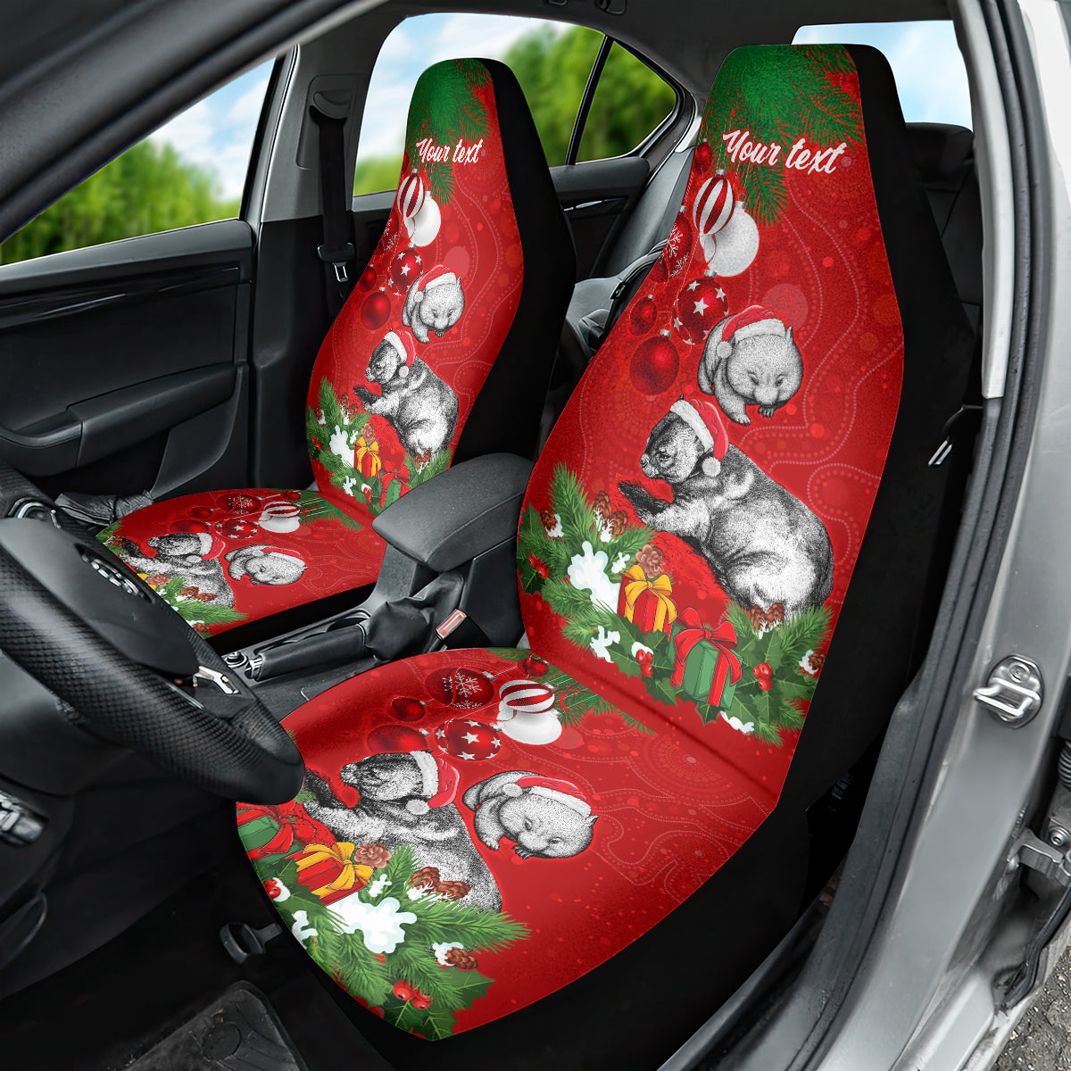 personalised-wombat-lover-car-seat-cover-australia-merry-christmas-aboriginal