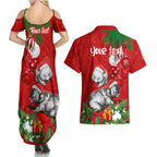 personalised-wombat-lover-couples-matching-summer-maxi-dress-and-hawaiian-shirt-australia-merry-christmas-aboriginal