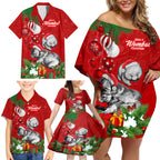 personalised-wombat-lover-family-matching-off-shoulder-short-dress-and-hawaiian-shirt-australia-merry-christmas-aboriginal