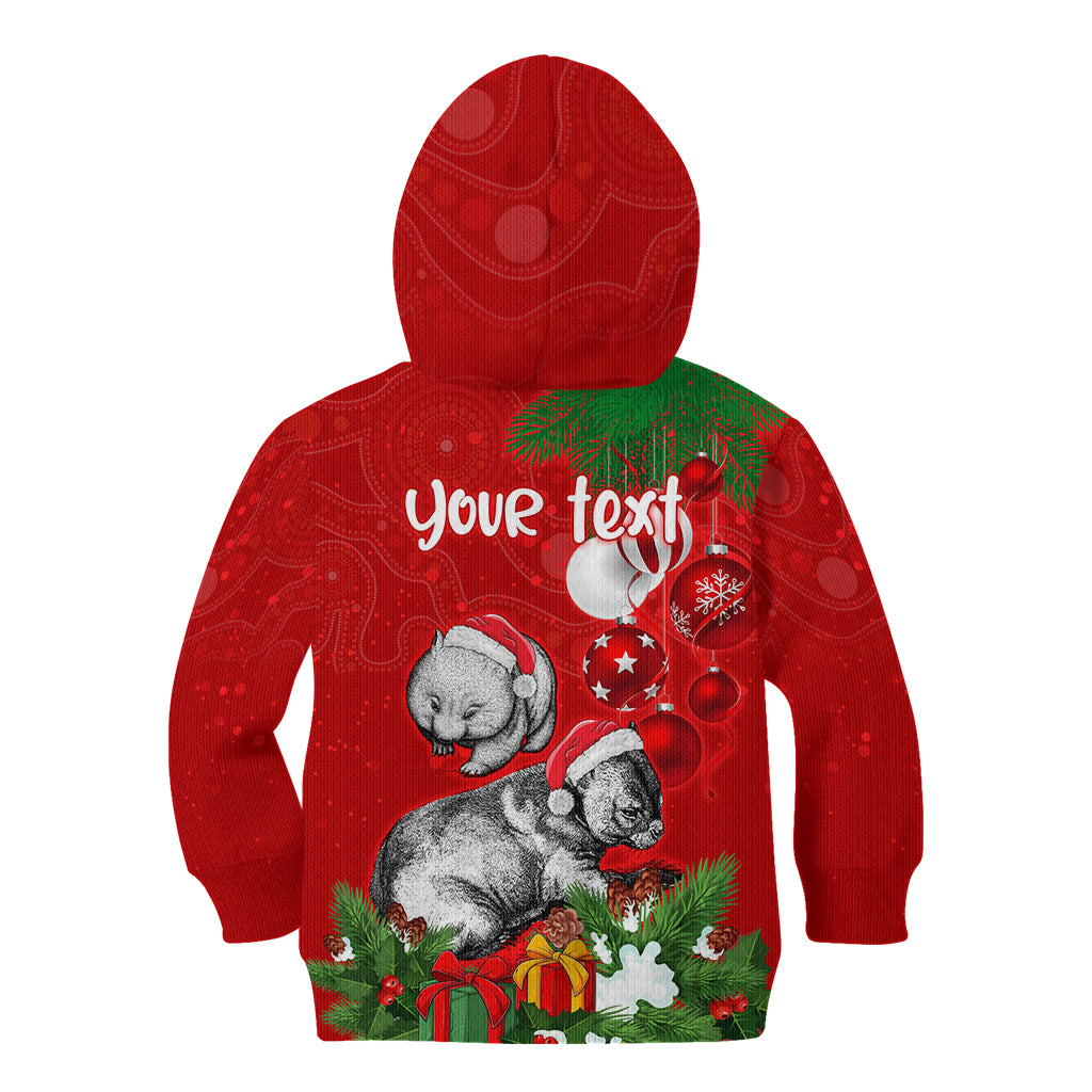 personalised-wombat-lover-kid-hoodie-australia-merry-christmas-aboriginal