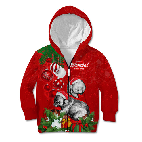 personalised-wombat-lover-kid-hoodie-australia-merry-christmas-aboriginal