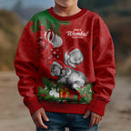 personalised-wombat-lover-kid-ugly-christmas-sweater-australia-merry-christmas-aboriginal