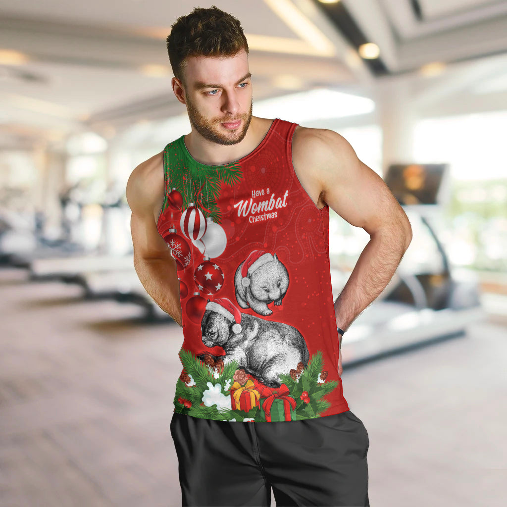 personalised-wombat-lover-men-tank-top-australia-merry-christmas-aboriginal