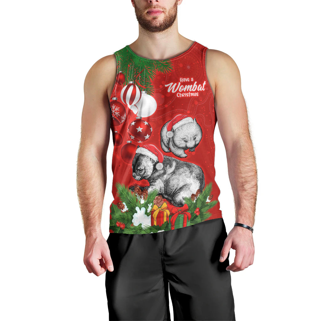 personalised-wombat-lover-men-tank-top-australia-merry-christmas-aboriginal