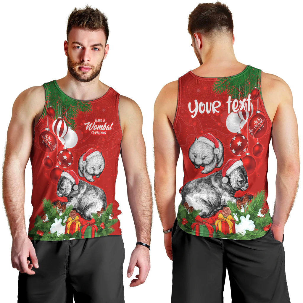 personalised-wombat-lover-men-tank-top-australia-merry-christmas-aboriginal