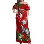 personalised-wombat-lover-off-shoulder-maxi-dress-australia-merry-christmas-aboriginal