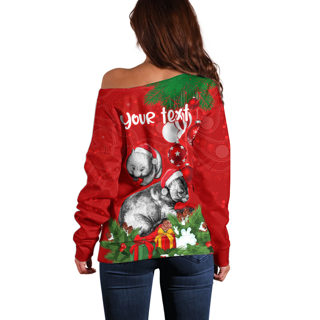 personalised-wombat-lover-off-shoulder-sweater-australia-merry-christmas-aboriginal