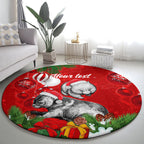 personalised-wombat-lover-round-carpet-australia-merry-christmas-aboriginal