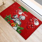 personalised-wombat-lover-rubber-doormat-australia-merry-christmas-aboriginal