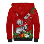 personalised-wombat-lover-sherpa-hoodie-australia-merry-christmas-aboriginal