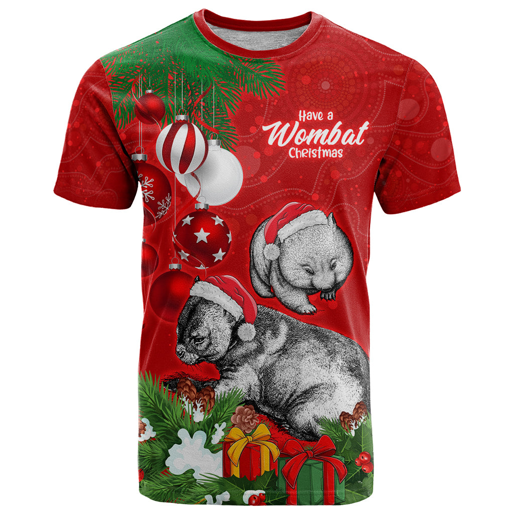 personalised-wombat-lover-t-shirt-australia-merry-christmas-aboriginal