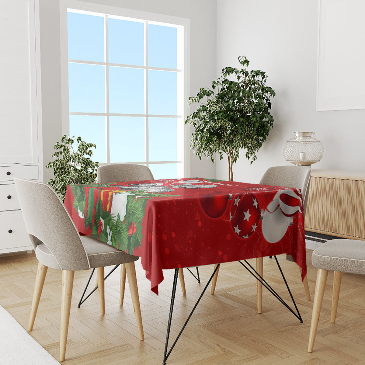 personalised-wombat-lover-tablecloth-australia-merry-christmas-aboriginal