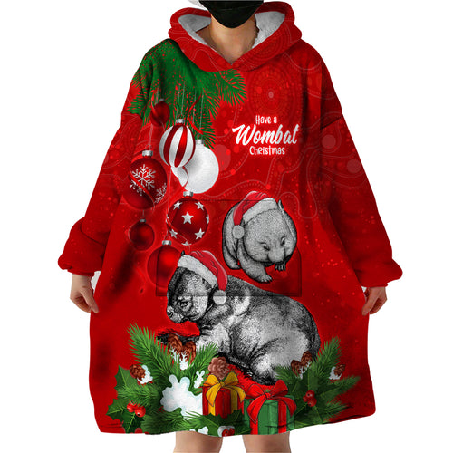 personalised-wombat-lover-wearable-blanket-hoodie-australia-merry-christmas-aboriginal