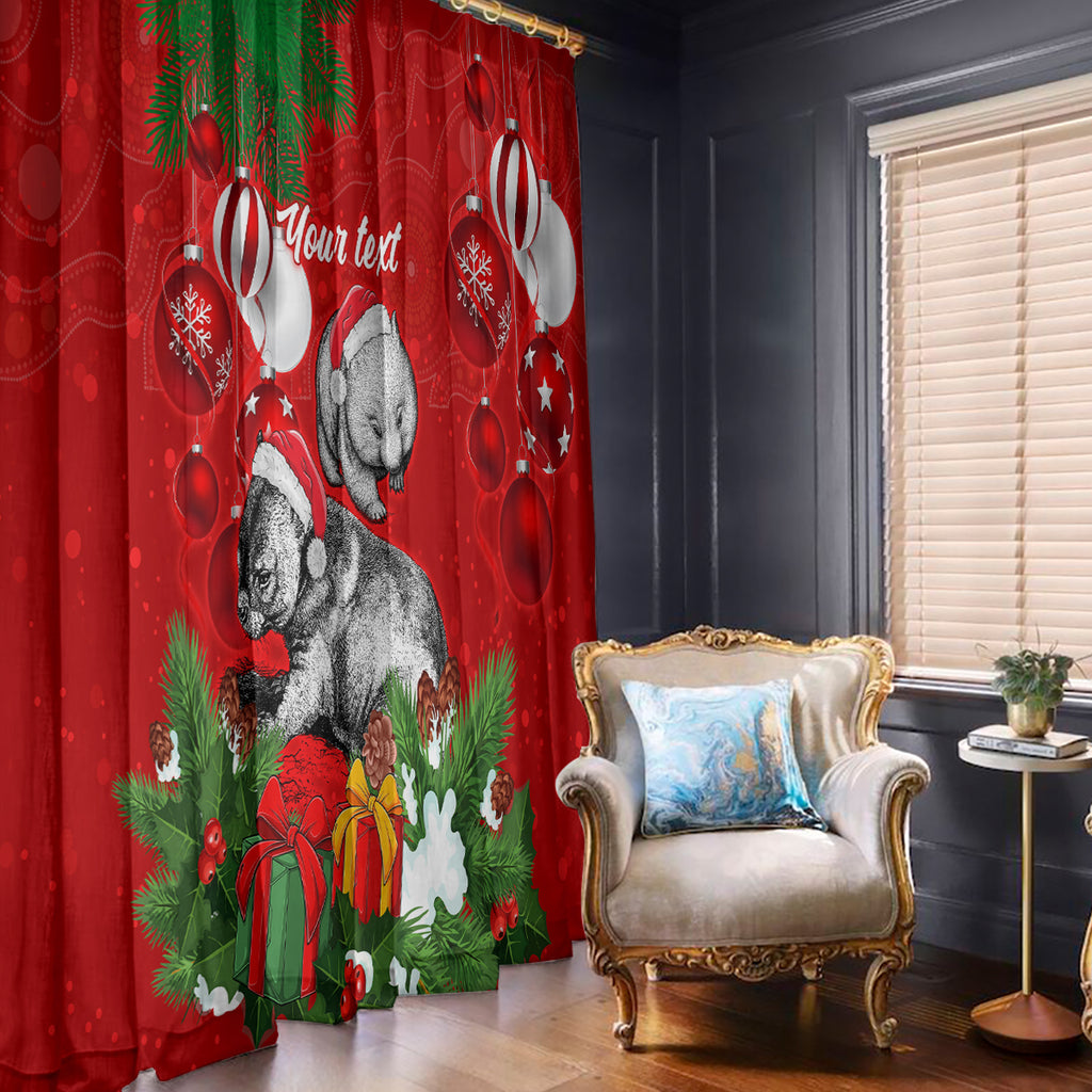 personalised-wombat-lover-window-curtain-australia-merry-christmas-aboriginal
