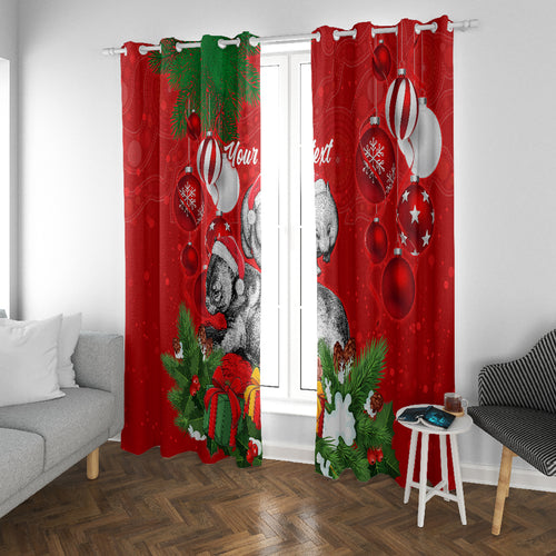 personalised-wombat-lover-window-curtain-australia-merry-christmas-aboriginal