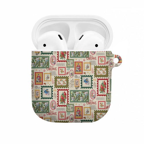 Aussie Birds Christmas La La Land AirPods Case Beige Vintage Stamp Edition - Aussie Hoodie