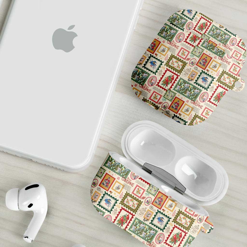 Aussie Birds Christmas La La Land AirPods Case Beige Vintage Stamp Edition - Aussie Hoodie