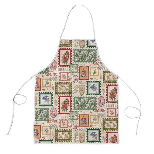 Aussie Birds Christmas La La Land Apron Beige Vintage Stamp Edition - Aussie Hoodie