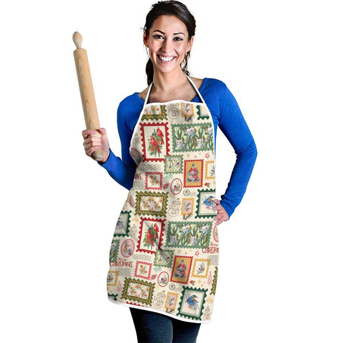 Aussie Birds Christmas La La Land Apron Beige Vintage Stamp Edition - Aussie Hoodie