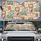 Aussie Birds Christmas La La Land Auto Sun Shade Beige Vintage Stamp Edition - Aussie Hoodie