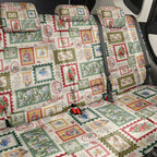 Aussie Birds Christmas La La Land Back Car Seat Cover Beige Vintage Stamp Edition - Aussie Hoodie