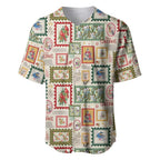 Aussie Birds Christmas La La Land Baseball Jersey Beige Vintage Stamp Edition - Aussie Hoodie