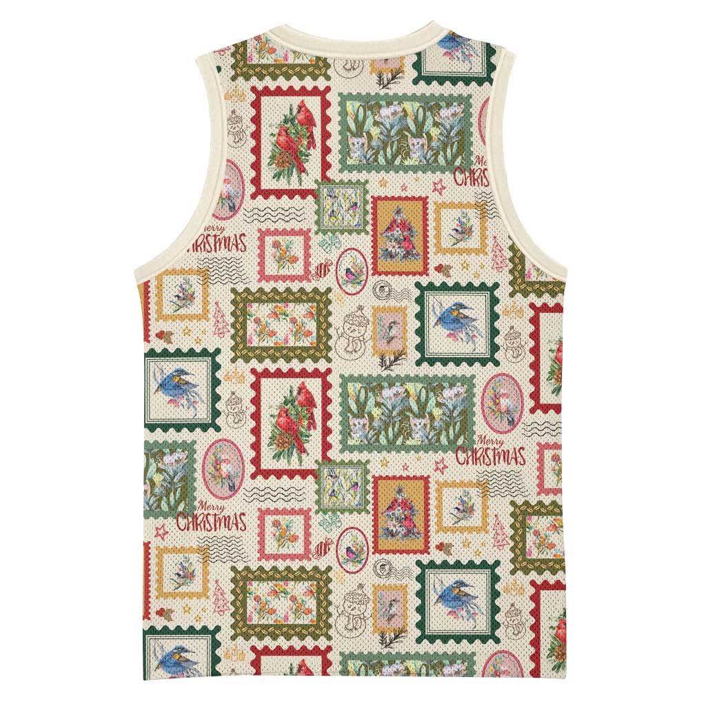 Aussie Birds Christmas La La Land Basketball Jersey Beige Vintage Stamp Edition - Aussie Hoodie