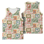 Aussie Birds Christmas La La Land Basketball Jersey Beige Vintage Stamp Edition - Aussie Hoodie