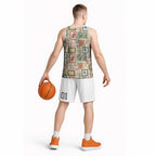 Aussie Birds Christmas La La Land Basketball Jersey Beige Vintage Stamp Edition - Aussie Hoodie