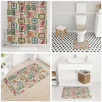 Aussie Birds Christmas La La Land Bathroom Set Beige Vintage Stamp Edition - Aussie Hoodie