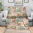 Aussie Birds Christmas La La Land Blanket Beige Vintage Stamp Edition - Aussie Hoodie
