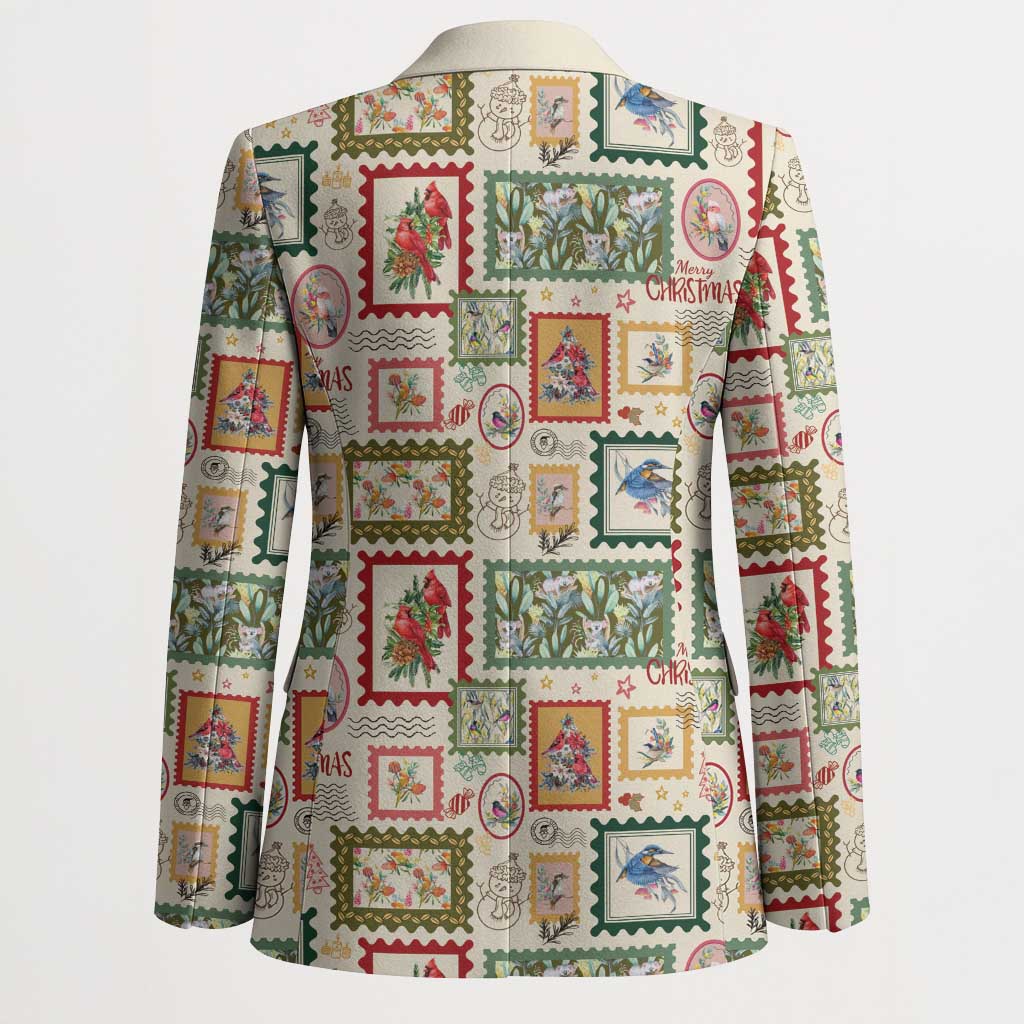 Aussie Birds Christmas La La Land Blazer Beige Vintage Stamp Edition - Aussie Hoodie