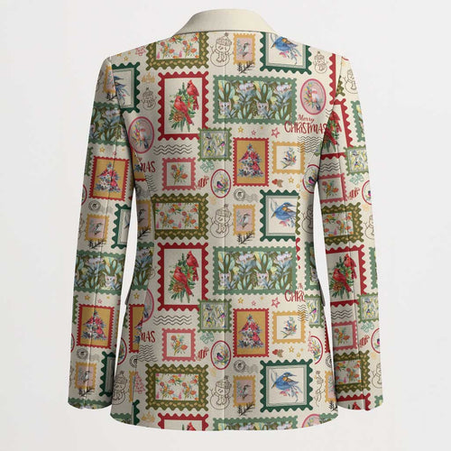 Aussie Birds Christmas La La Land Blazer Beige Vintage Stamp Edition - Aussie Hoodie