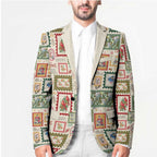Aussie Birds Christmas La La Land Blazer Beige Vintage Stamp Edition - Aussie Hoodie
