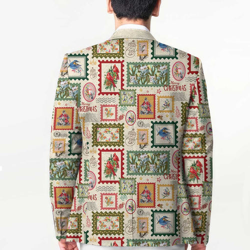 Aussie Birds Christmas La La Land Blazer Beige Vintage Stamp Edition - Aussie Hoodie