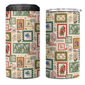 Aussie Birds Christmas La La Land 4 in 1 Can Cooler Tumbler Beige Vintage Stamp Edition - Aussie Hoodie