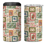 Aussie Birds Christmas La La Land 4 in 1 Can Cooler Tumbler Beige Vintage Stamp Edition - Aussie Hoodie